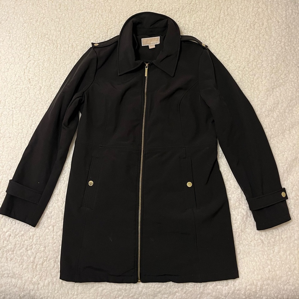 MICHAEL Michael Kors Black Trench Coat